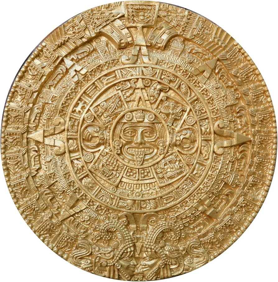 Amazon.co.jp: 歴史 マヤのアステック カレンダー 太陽 彫刻 壁 救済